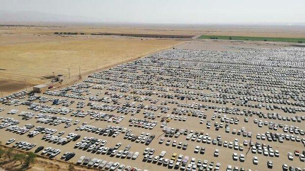 ظرفیت 52 هزار خودرویی پارکینگ های مرز خسروی، تاکنون 10 هزار خودرو پارک شدند
