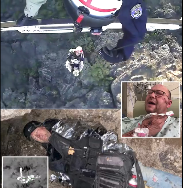 نجات موفقیت آمیز کوهنورد پس از 12 ساعت از میان صخره ها