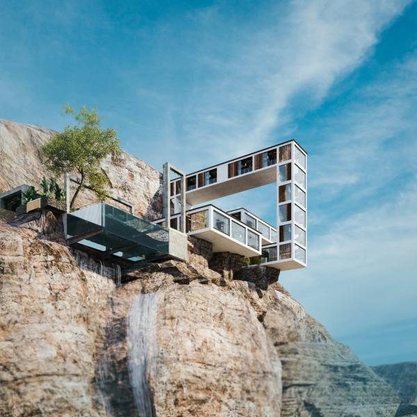 این خانه به وسیله یک آرشیتکت ایرانی طراحی شده است