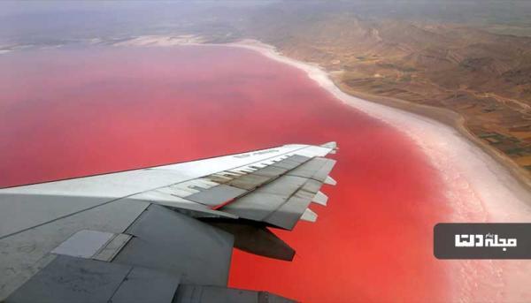 دریاچه صورتی شیراز، خوش رنگ ترین دریاچه ایران!